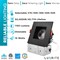 Luxrite 4 Inch Square LED Recessed Downlights 5 CCT Selectable 2700K-5000K 15W 1100LM Dimmable Black 4-Pack LR24950 LR24958-4PK - alternate 3